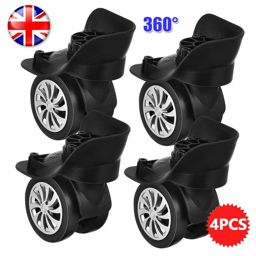 4pc luggage universal swivel - 4pc,