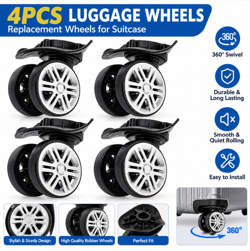 4pcs luggage wheel - 4pcs, suitcase