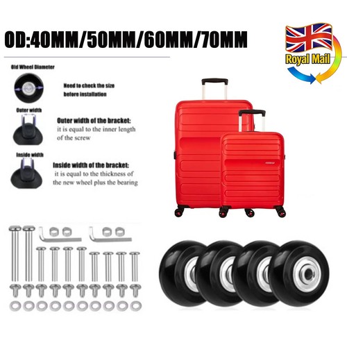 Luggage suitcase wheels - 4x,